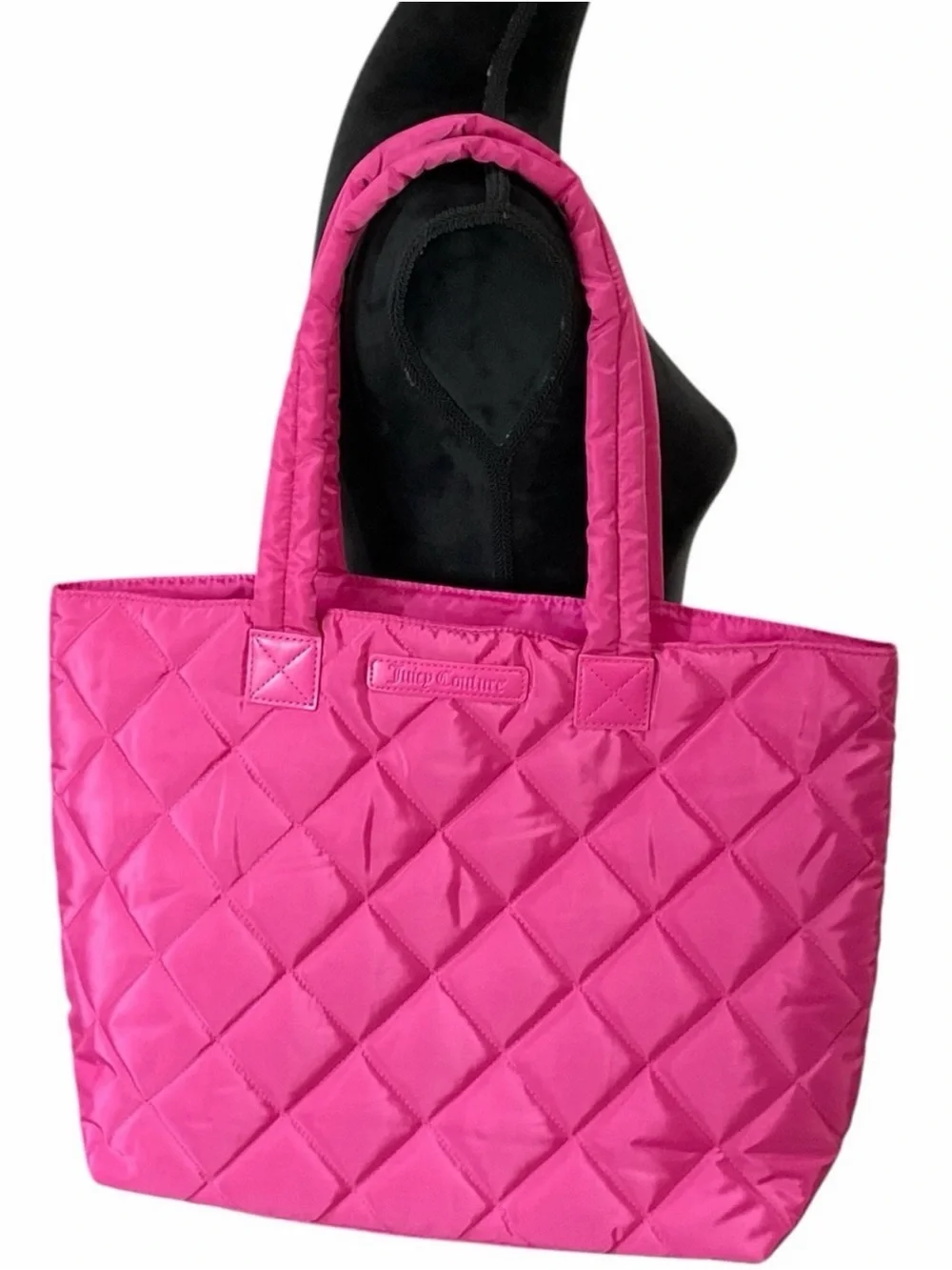 Juicy Couture Hot Pink Quilted Puffy Tote